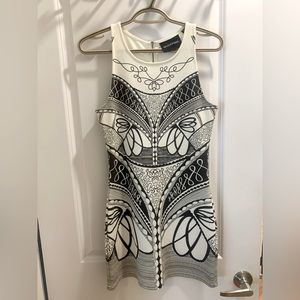 Super cute and interesting dress. Comfortable and stretchy.